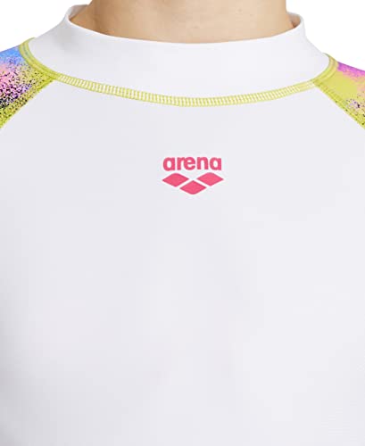Image of arena Girls' Standard Uv Protection Long Sleeve Shirt Rash Allover