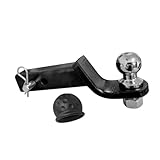 Enganche Remolque Barra de Remolque de 4 Pulgadas con Bola de Montaje para Remolque, Remolque, Coche, RV, Barco, Piezas y Accesorios Remolque Coche(with 2 Inch Ball)