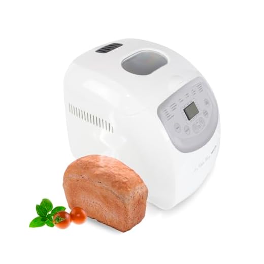 PRIXTON Machine à Pain La Petite Bakery avec 19 Programmes de Cuisson Automatiques, 3 degrés de dorage de la croûte, Capacité 1000 g, Écran avec boutons et Minuteur, Puissance 650 W, Différents menus