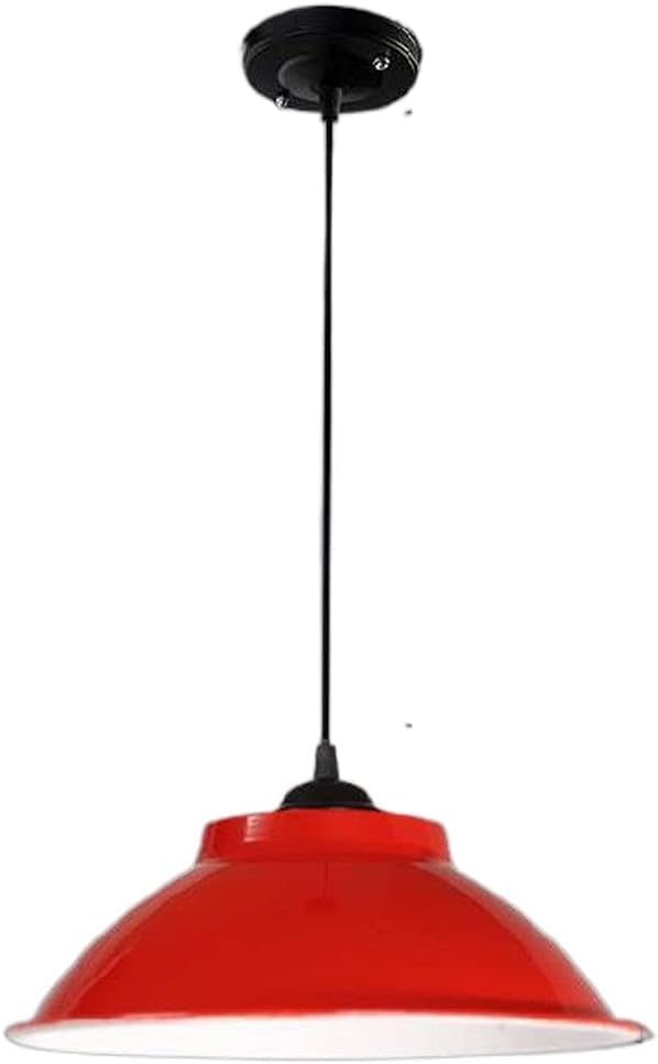 Lampe à suspension en métal couvercle pot E27 pour lustre rétro