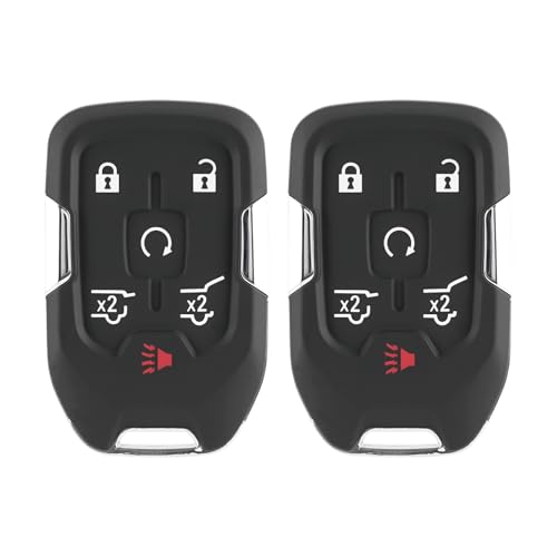 Key Fob Remote Replacement Fits for GMC Yukon XL Denali Chevy Suburban Tahoe 2015 2016 2017 2018 2019 2020 HYQ1AA, 13580802 (Pack of 2)