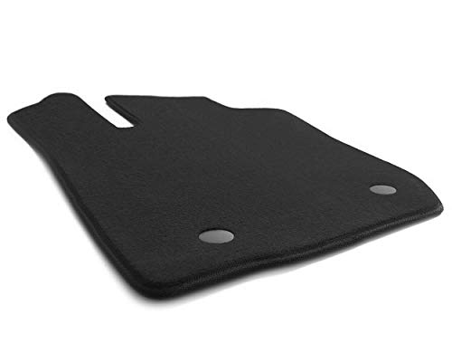 Tapis conducteur Sandero II & Stepway à partir de 2012, qualité d'origine, tapis de sol côté conducteur, velours noir.