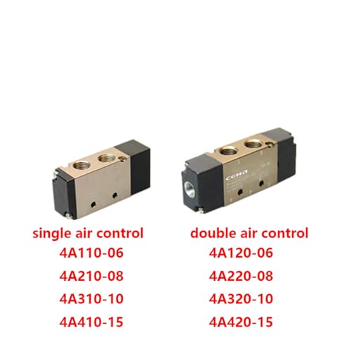 Válvula de control de aire de dos posiciones 4A220-08 para cilindros neumáticos 3
