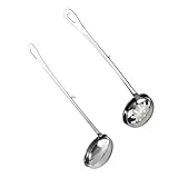 Photo Gallery sosoport cucchiai in acciaio inossidabile per servire cibo con colino fine e gancio utensili da cucina resistenti antiruggine facili da per pentola hot pot Photo Gallery sosoport cucchiai in acciaio inossidabile per servire cibo con colino fine e gancio utensili da cucina resistenti antiruggine facili da per pentola hot pot
