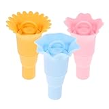 INOOMP 3 Piezas Soporte para Conos de Helado de Silicona Plegable Antidesbordamiento Reutilizable de Seguro y Fácil de Limpiar para Transportar y Usar Verano