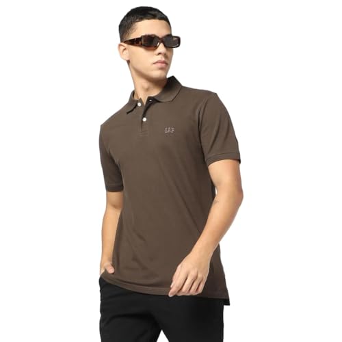 Image of Gap Men Regular Fit Short Sleeves Crew Neck T-Shirt