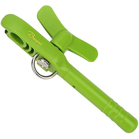 Home Kitchen Restaurant Safety Bottle Jar Wine Manual Can Opener&Bangrui Professional 4-in-1 Can Opener keeps smooth edges. With a corkscrew folded in the lever. Best Gadget for Kitchen Use (Green) Cover