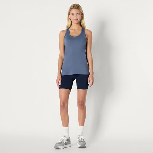 Image of Amazon Essentials Women's Active Quick Dry Tech Stretch Racerback Scoop Neck Tank Top, Multipacks