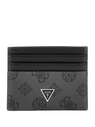 Porte-cartes GUESS Torino slim au motif monogramme Coal