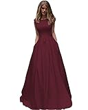 Lover Kiss Burgundy Cap Sleeve Prom Dresses for Teens 2022 Bateau Neck Satin A-line Formal Evening Gowns with Pockets Burgundy 2