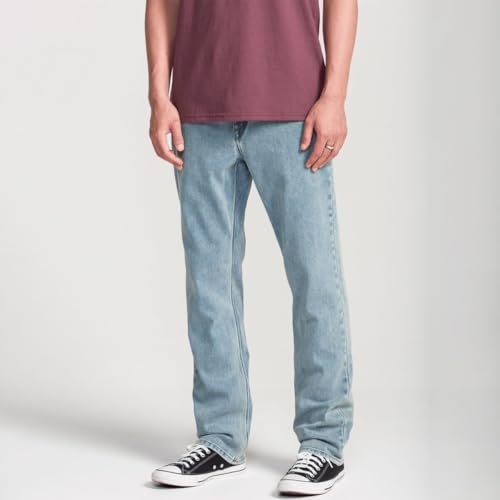 Image of Volcom Men's Solver Stretch Denim Jeans-Modern Fit Pant