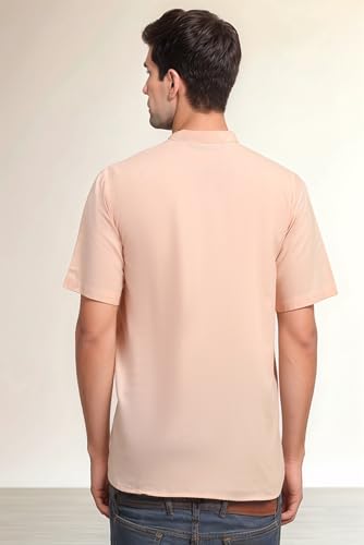 Image of SKAVIJ Men's Cotton Tunic Casual Short Kurta Top Regular Fit