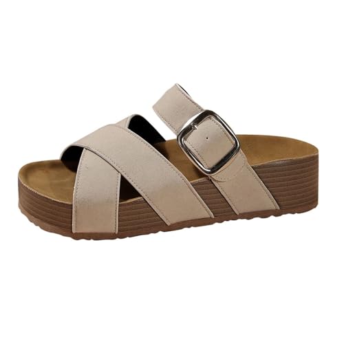 Chaussure sabots sandales avec semelle compensée et marche fluide