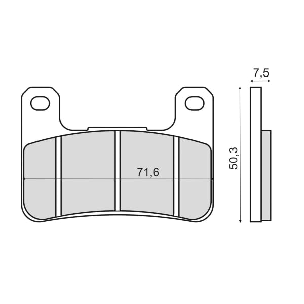 Plaquettes de frein frittées avant haut rendement pour Suzuki V-Strom 1000 - 4