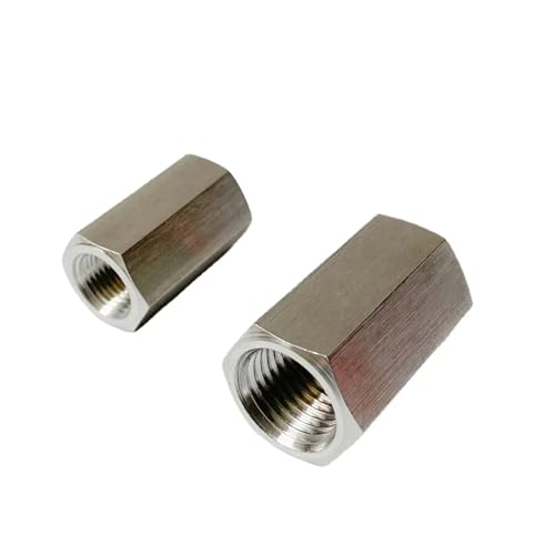 Conector manguito hexagonal 3/8 de acero inoxidable 304 rosca hembra 2