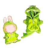 Style charmant : le design classique de dessin animé avec un dinosaure vert apporte une touche de mignonnerie et de vivacité à votre poupée de 15 cm. Vêtements élastiques faciles à enfiler et à retirer.