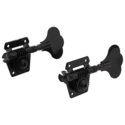 Yupvm 5Pcs Guitar Accessory Vintage Open Bass Guitar Tuning Keys Pegs Machine Heads Tuners Black 1L4R For 5 Strings Bass Black, 282786A2 #TOP6