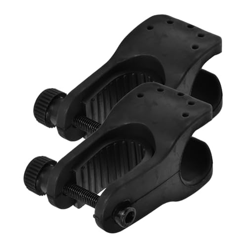 VALICLUD 2 Piezas Muleta Movilidad Handicap Portátil Accesorios Wheelchairs Portabicicletas Para Ancianos Titular De Almacenamiento De Caña Black El Plastico