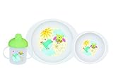  Saro Vajilla de 3 Piezas (Plato, Bol y Vaso) Pocket \"Selva\"