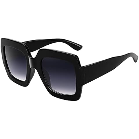STORYCOAST Oversized Square Sunglasses Womens Retro Shades Luxury Big Sun Glasses UV400 Protection Cover