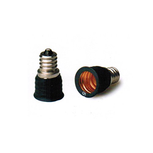 2 confezioni E12 a E14 lampadina convertitore