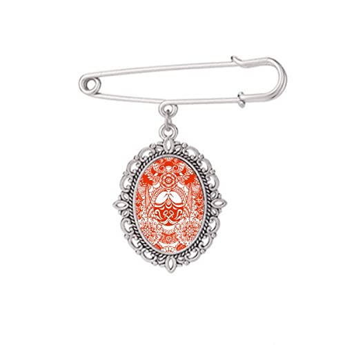 Broche chinoise de qualité supérieure pour embellir une robe M