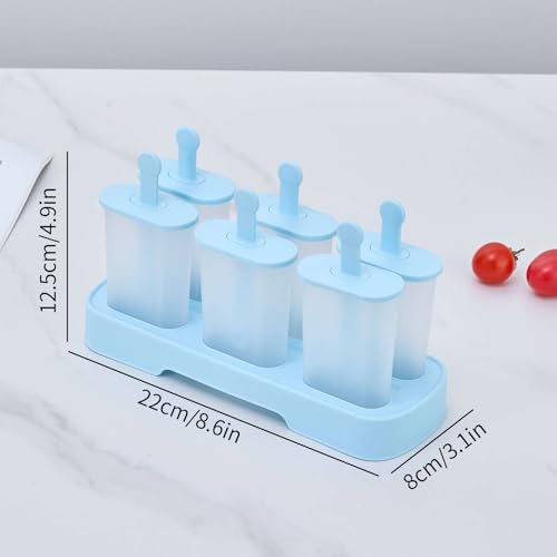 Molde para paletas de helado casero azul miniatura 2