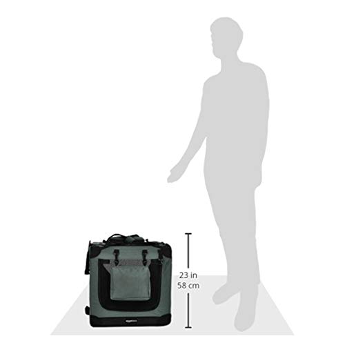 Amazon Basics Folding Portable Soft Pet Dog Crate Carrier Kennel, 30 x