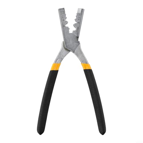 Lo strumento essenziale per elettricisti affidabile ed efficiente, questa pinza rende il lavoro rapido di qualsiasi collegamento terminale