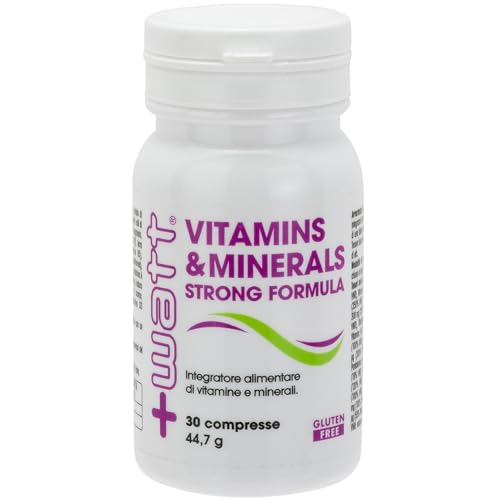 Vitamins & Minerals Strong Formula - Integratore Alimentare di Vitamine a Minerali - Formato: 30 compresse