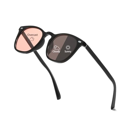 IGnaef Photochromic Polarized Sunglasses for Women, Trendy Classic Ultra Lightweight Anti Glare UV400 Protection IFA581