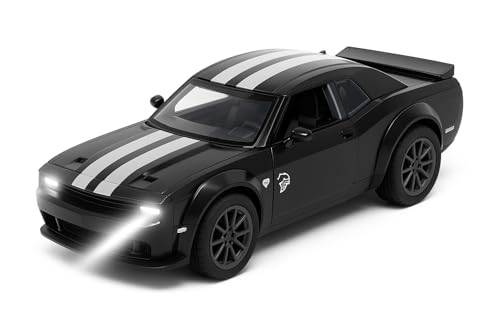 Image of 1:36 Scale Dodge Challenger Toy Car - Die-Cast Alloy Pull-Back Model Car for Kids, Boys & Collectors | Off-Road Racing Vehicle (Color As Per Stock)