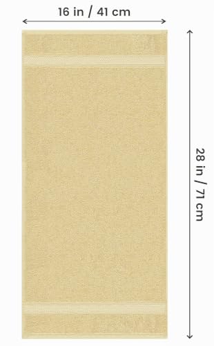 Utopia Towels Handtücher Set Baumwolle, 41x71 cm, 6er Pack, Beige – Ansicht 2
