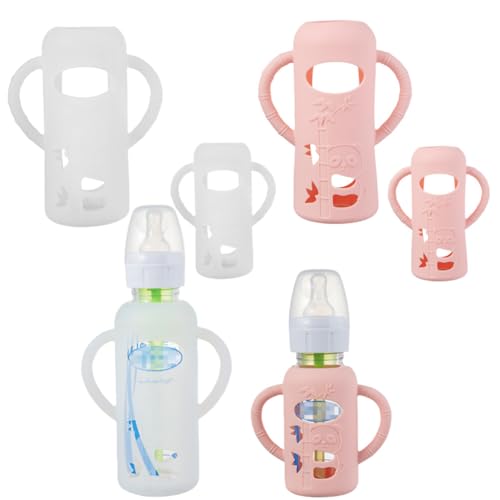 Housse de protection en silicone col etroit blanc rose lot de 4