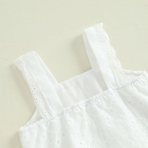 Toddler Baby Girl Outfit Summer Sleeveless Lace Hollow Out Crop Tank Tops Plaid Wide Leg Pants Set 2PCS Clothes3