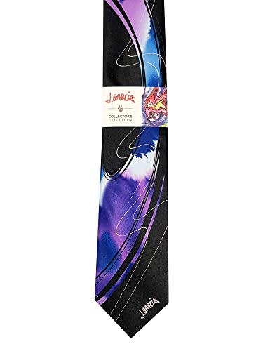 Jerry Garcia Collector's Edition Men's Urban Cat Ghost Artwork Regular Length Neck Tie - Berry #TOP2