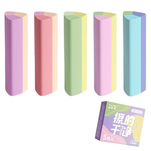 5 gomas de borrar para niños con bonitas patas de gato, gomas de borrar retráctiles Kawaii Push Pull Borradores (Assorted3)