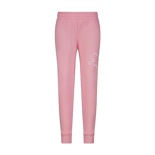 Image of Puma Girls' Core Logo Jogger, Fleece Lined, Elastic Waistband, Pull on Pant