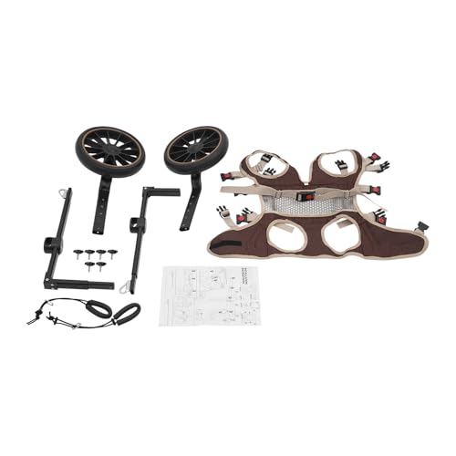 Pet Rehabilitation Walking Aid, 2-Wheel Back Legs Dog Wheelchairs, Pets Back Limb Walking Mobility Aids, for Flat Roads, Lawns, Sidewalks, Indoor Floors - Image 3