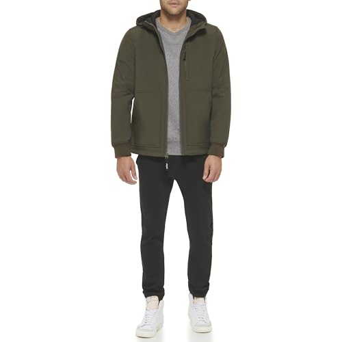 Levi's Men's Water-Resistant Soft Shell Trail Hoodie Jacket4