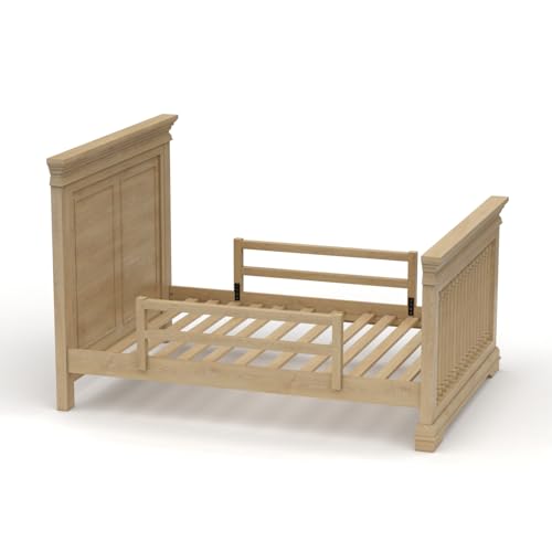 Image of CC KITS Safety Guard Rail for Baby, Kids, and Children - Solid Wood Safety Bed Rail for Toddlers - Easy Installation - Premium Protection for Bunk, Twin, Full, Queen and King Size Beds - (Natural)