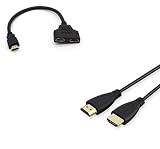no. Shot Case Pack HDMI para TV Haier (Cable Hdmi 5M + Adaptador Doble HDMI) Gold 3D Full HD 4K (Negro)