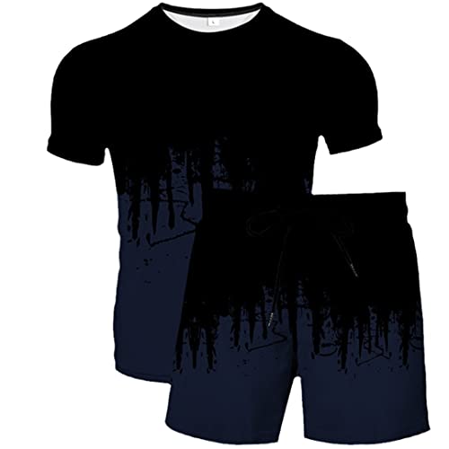 Short et manches courtes homme impression 3D abstraite Ts3460 en 4XL