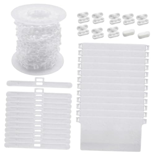 VINTORKY Blind Slat Repair Kit 89mm Vertical Blind Weights Plastic Bead Connector Set