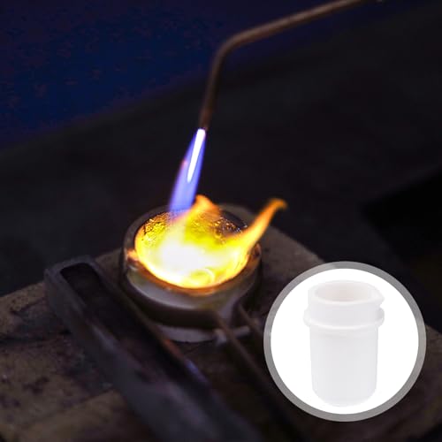 Gatuida Schmelztiegel aus Quarz für Metallschmelzen, Schmelztiegel, beständig gegen hohe Temperaturen, ideal für Gold, Kupfer und andere Edelmetalle