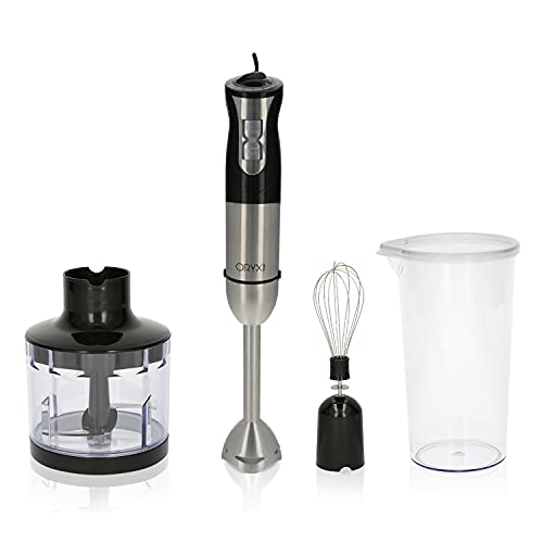 Batidora De Mano, Incluye Accesorios, 1000 W. Velocidad Regulable. Con Vaso Medidor, Picador - Triturador Y Varillas.