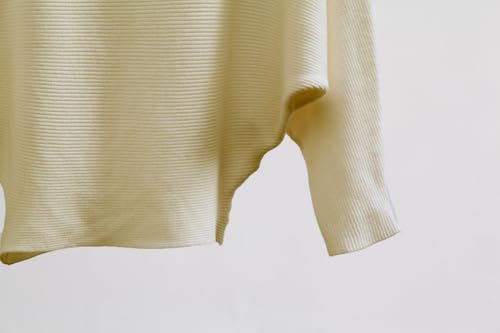 Image of EDSTAR Women Dolman Batwing Sleeves Knitted Sweaters Winter Boat Neck Pullovers Tops