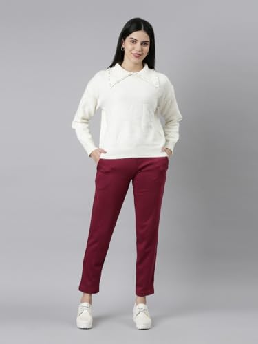 Image of GO COLORS Solid Ultra Warm Kurti Pant for Women | Mid Rise, Warm tech