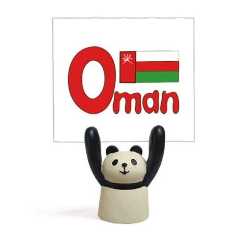 Porte-mémo panda drapeau Oman cadeau original anniversaire