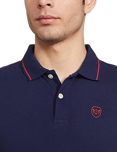 Image of Max Men's Polycotton Half Sleeves Regular Fit Solid Polo T-Shirt